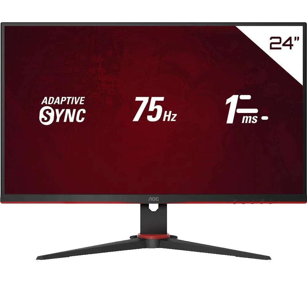 Monitor Gamer AOC 24″ Full HD IPS 75Hz 1ms FreeSync 24G2HE5
