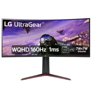 Monitor Gamer Curvo Ultrawide LG UltraGear 34″ WQHD 160Hz 1ms FreeSync Premium HDR10 34GP63A-B Monitor Gamer Curvo Ultrawide LG UltraGear 34″ WQHD 160Hz 1ms FreeSync Premium HDR10 34GP63A-B