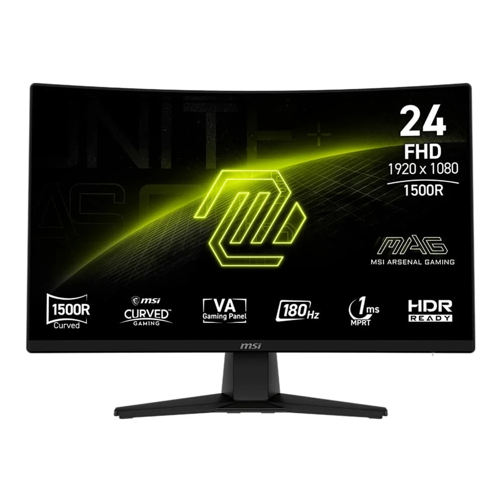 Monitor Gamer Curvo MSI 24″ Full HD VA 180Hz 4ms MAG242C