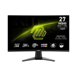 Monitor Gamer Curvo MSI MAG 27″ QHD VA 180Hz 0.5ms FreeSync HDR 27CQ6F Monitor Gamer Curvo MSI MAG 27″ QHD VA 180Hz 0.5ms FreeSync HDR 27CQ6F
