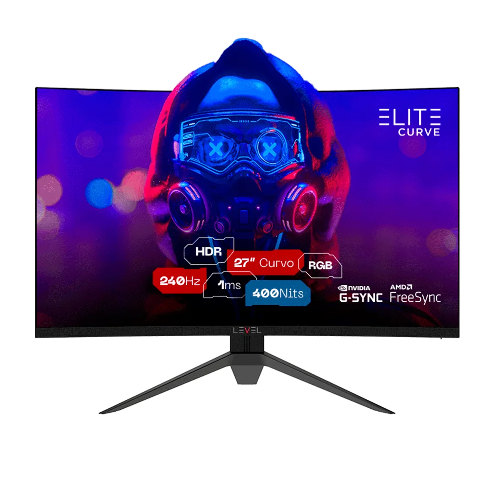 Monitor Gamer Curvo Level Elite 27″ 240Hz 1ms FreeSync/G-Sync SG2701B01-9