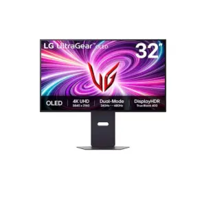 Monitor Gamer LG UltraGear 32″ 4K OLED 480Hz 0.03ms G-Sync/FreeSync Pro HDR400 32GS95UV