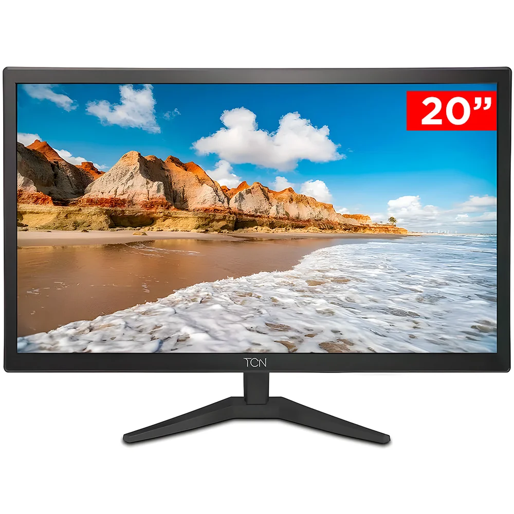 Monitor LED Office Goldentec 20″ TCN Flat HD 60Hz 5ms