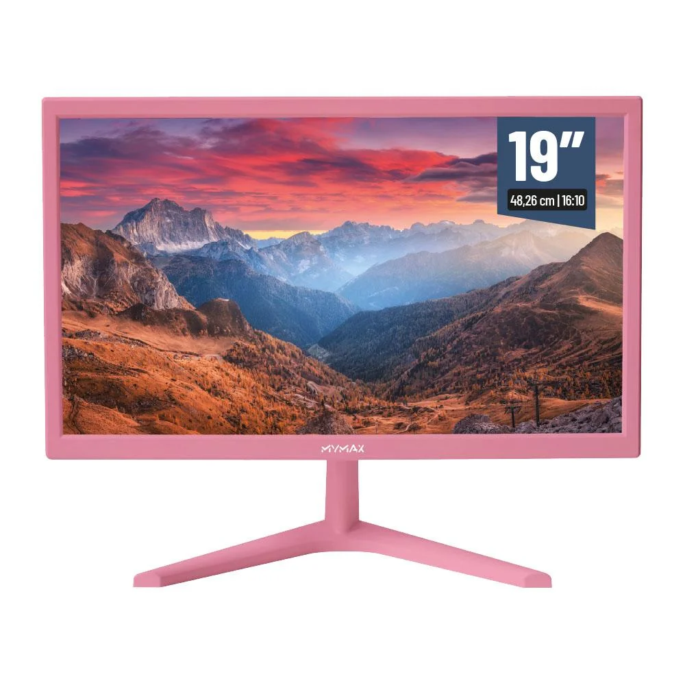 Monitor LED Mymax 19″ WXGA+ (1440×900) 60Hz 3.6ms Rosa