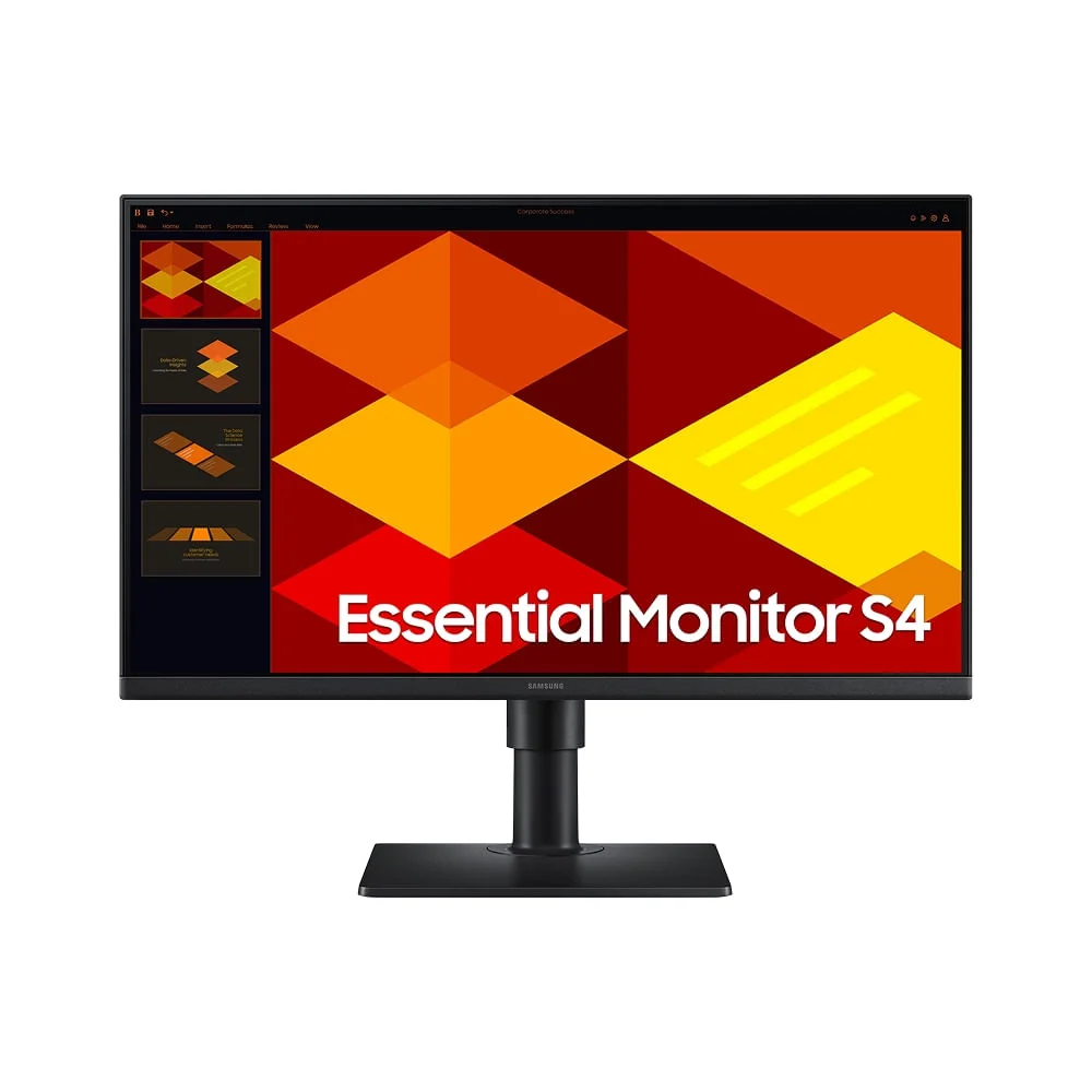 Monitor Profissional Samsung S4 24″ Full HD 100Hz Ajuste de Altura USB-Hub LS24A400VE