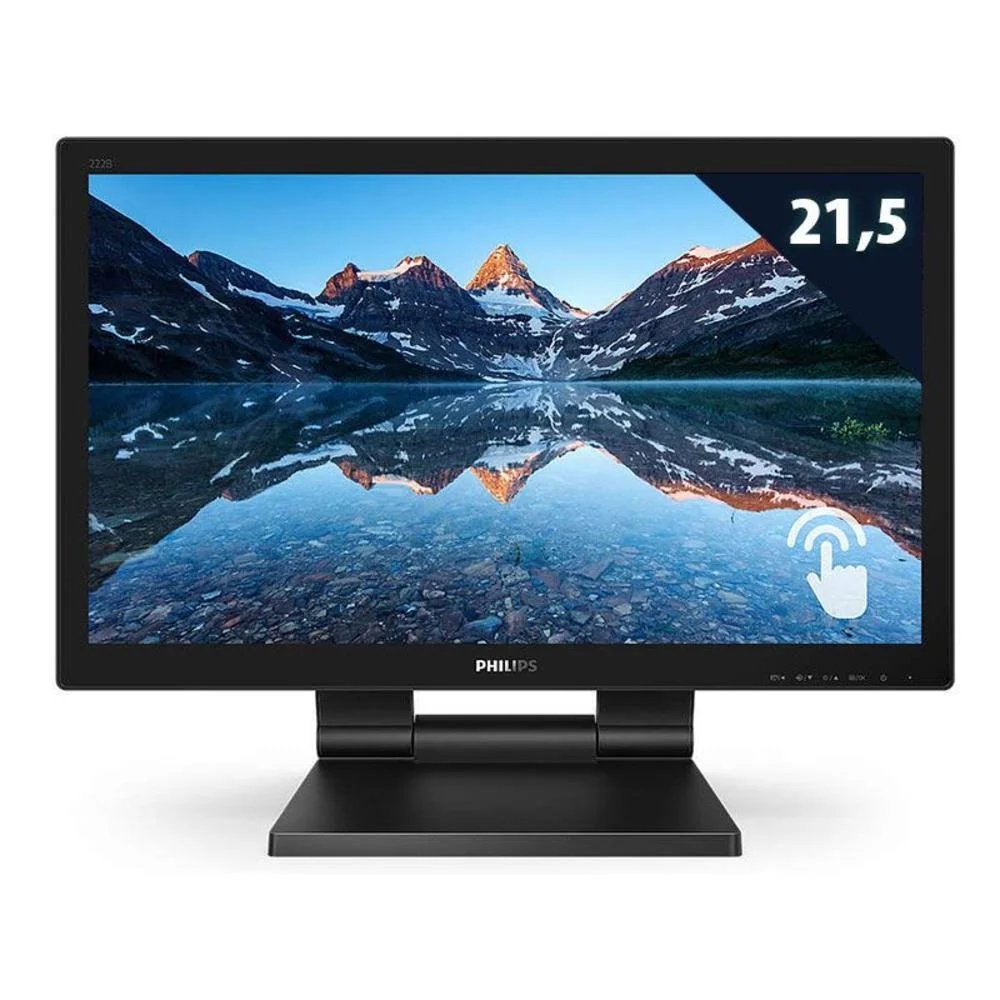 Monitor Touchscreen Philips 21.5″ Full HD Multimídia 222B9T