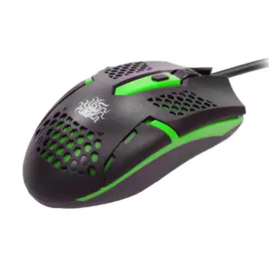 Mouse Gamer Com Fio 5+ Gamer Start 2.0 1500 DPI Ergonômico Preto e Verde 015-0091 Mouse Gamer Com Fio 5+ Gamer Start 2.0 1500 DPI Ergonômico Preto e Verde 015-0091