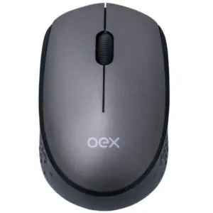 Mouse Óptico Sem Fio OEX Cozy Bluetooth e Wireless 1000 DPI Prata MS602