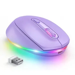 Mouse Bluetooth Seenda IWG Recarregável Roxo FGM02 Mouse Bluetooth Seenda IWG Recarregável Roxo FGM02