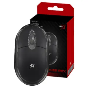 Mouse Óptico Com Fio BRX 1000 DPI USB Cabo 1.1m