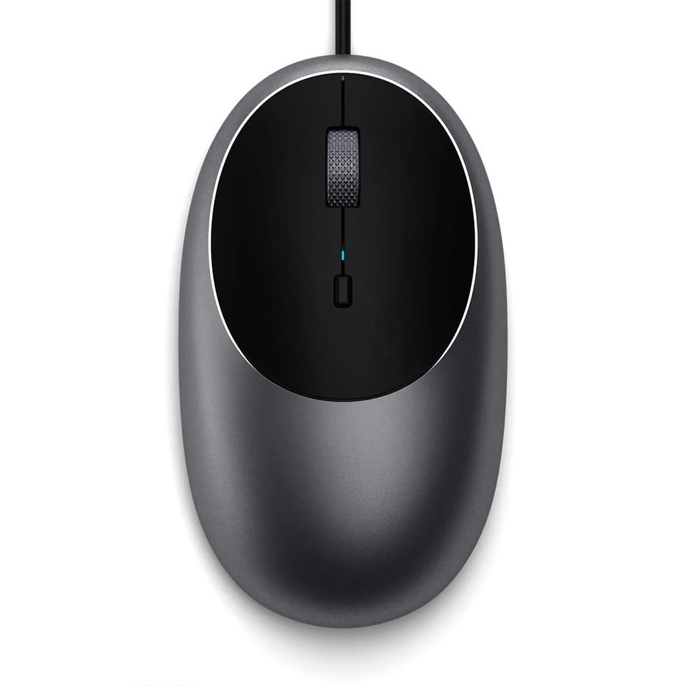 Mouse Com Fio Satechi C1 3200 DPI USB-C Cinza ST-AWUCMM