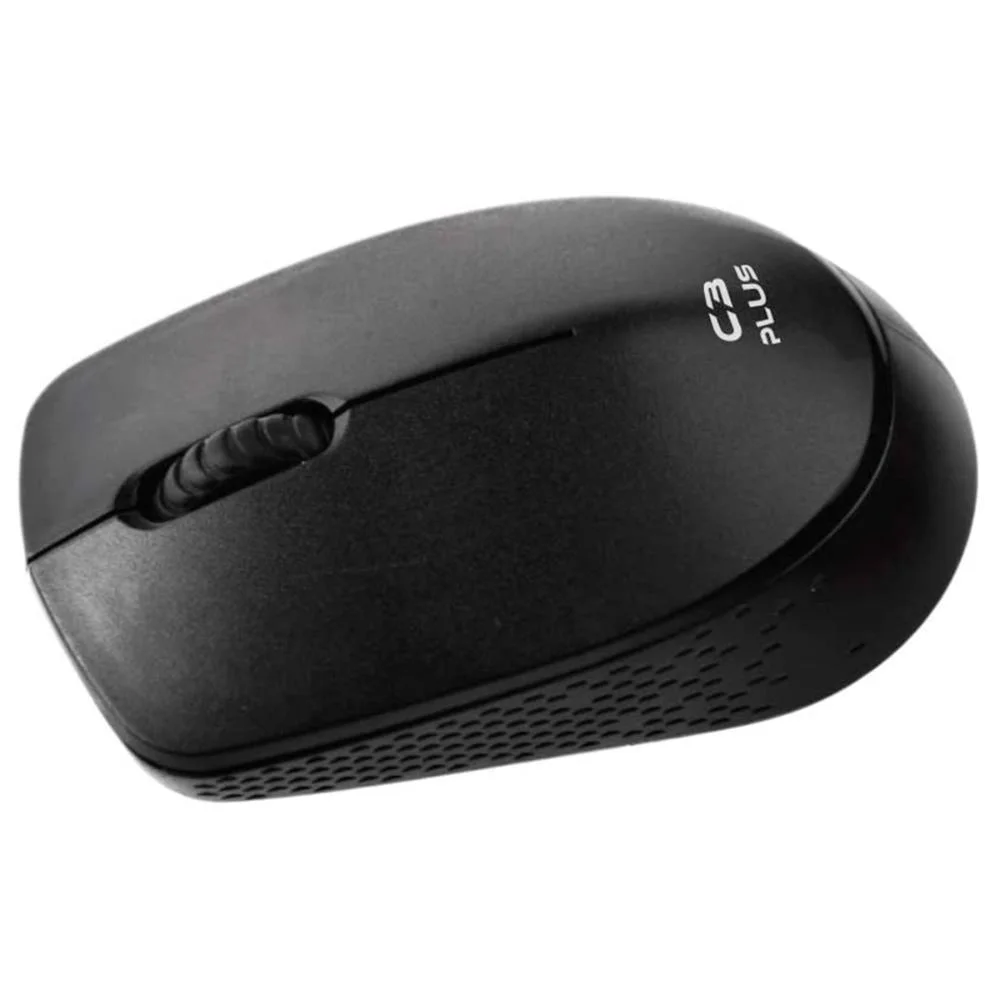 Mouse Sem Fio C3Tech C3Plus M-W17BK 1000 DPI Preto
