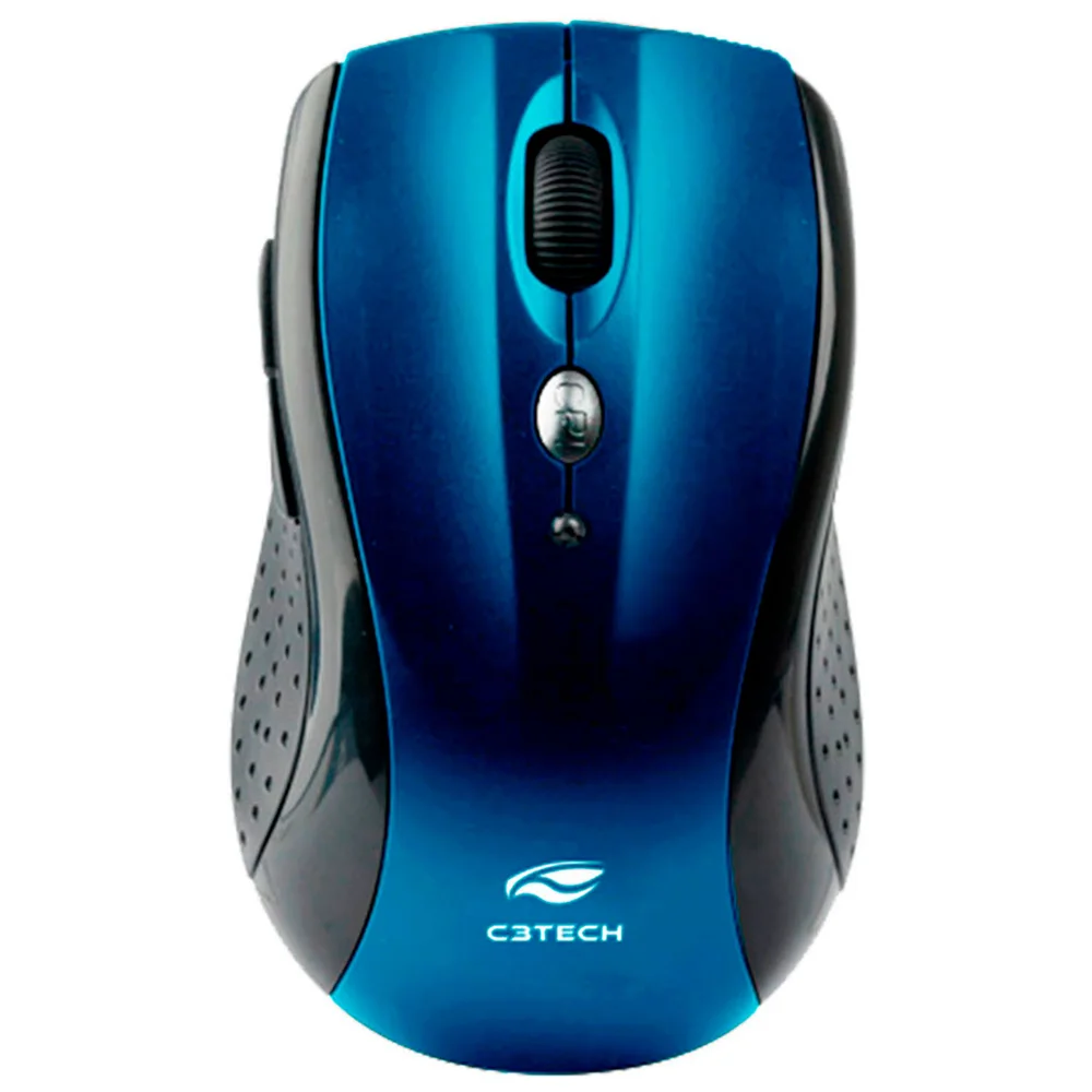 Mouse Sem Fio C3Tech M-W012BL 1600 DPI 2.4GHz Azul