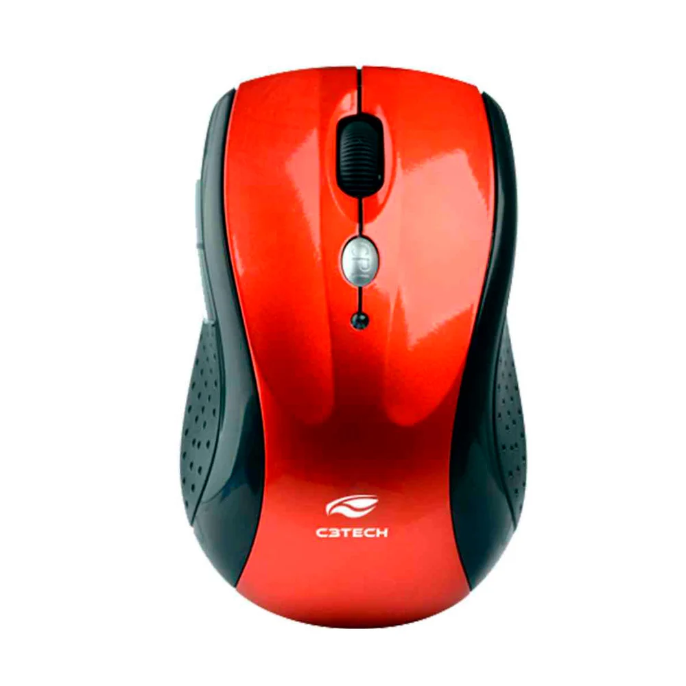 Mouse Sem Fio C3Tech M-W012RD V2 Receptor Nano 1600 DPI
