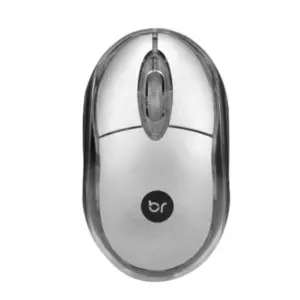 Mouse Com Fio Bright Standard 107 USB Prata 107 Mouse Com Fio Bright Standard 107 USB Prata 107
