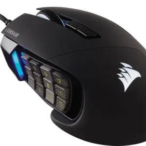 Mouse Gamer Com Fio Corsair Scimitar Elite 18000 DPI RGB Preto Mouse Gamer Com Fio Corsair Scimitar Elite 18000 DPI RGB Preto