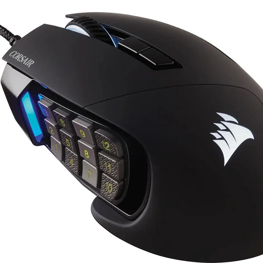 Mouse Gamer Com Fio Corsair Scimitar Elite 18000 DPI RGB Preto
