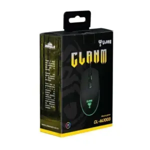 Mouse Gamer Clanm Jungle 3600 DPI LED Preto CL-MJ003 Mouse Gamer Clanm Jungle 3600 DPI LED Preto CL-MJ003