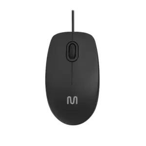 Mouse Com Fio Multi MF400 Clique Silencioso 1200 DPI 3 Botões Preto MO386