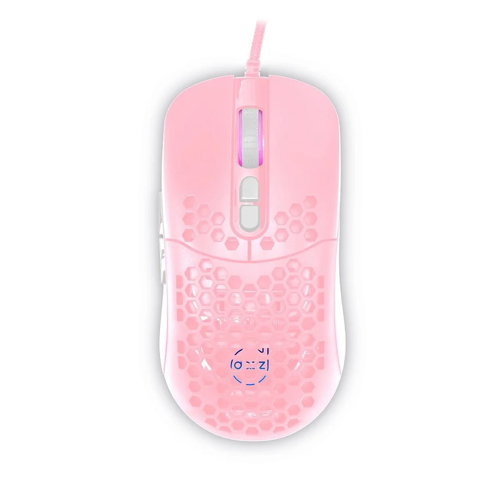 Mouse Gamer Dazz Skadi 12000 DPI 7 Botões USB 2.0 Rosa