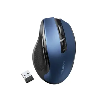 Mouse Ergonômico Sem Fio Ugreen Silencioso Azul Mouse Ergonômico Sem Fio Ugreen Silencioso Azul