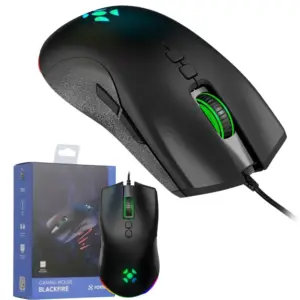 Mouse Gamer Com Fio Fortrek Blackfire 7200 DPI 13 Modos RGB 6 Botões Macro Preto Mouse Gamer Com Fio Fortrek Blackfire 7200 DPI 13 Modos RGB 6 Botões Macro Preto