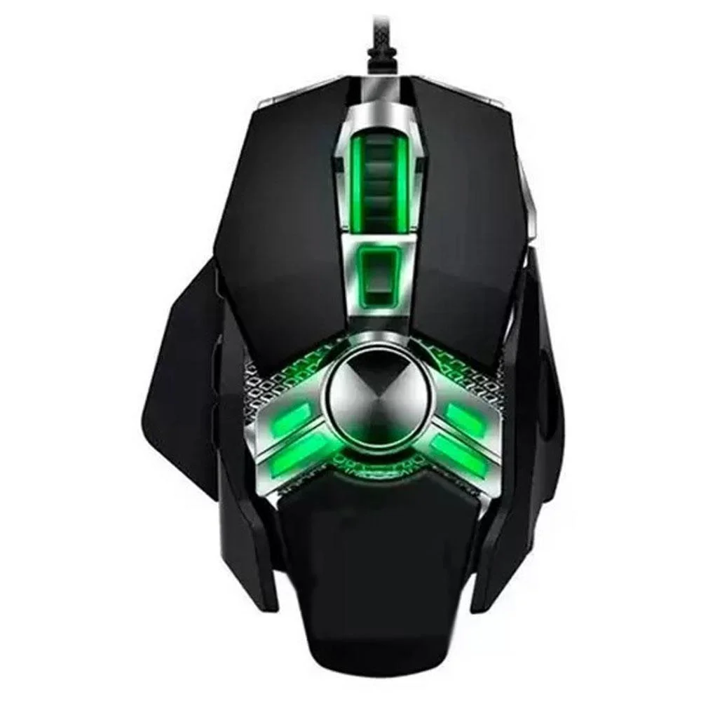Mouse Gamer Com Fio Warrior Soldado 3200 DPI Preto