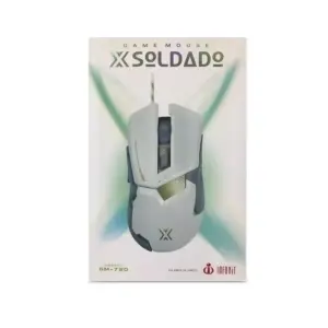 Mouse Gamer Com Fio X-Soldado 7D LED RGB Branco GM-720 Mouse Gamer Com Fio X-Soldado 7D LED RGB Branco GM-720