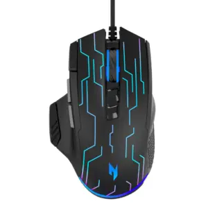Mouse Gamer Com Fio Acer Nitro Gen 3 6400 DPI RGB Preto NMW105 Mouse Gamer Com Fio Acer Nitro Gen 3 6400 DPI RGB Preto NMW105