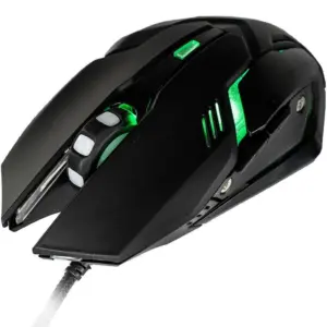 Mouse Gamer Com Fio Mymax Arbor 2400 DPI LED Verde Mouse Gamer Com Fio Mymax Arbor 2400 DPI LED Verde