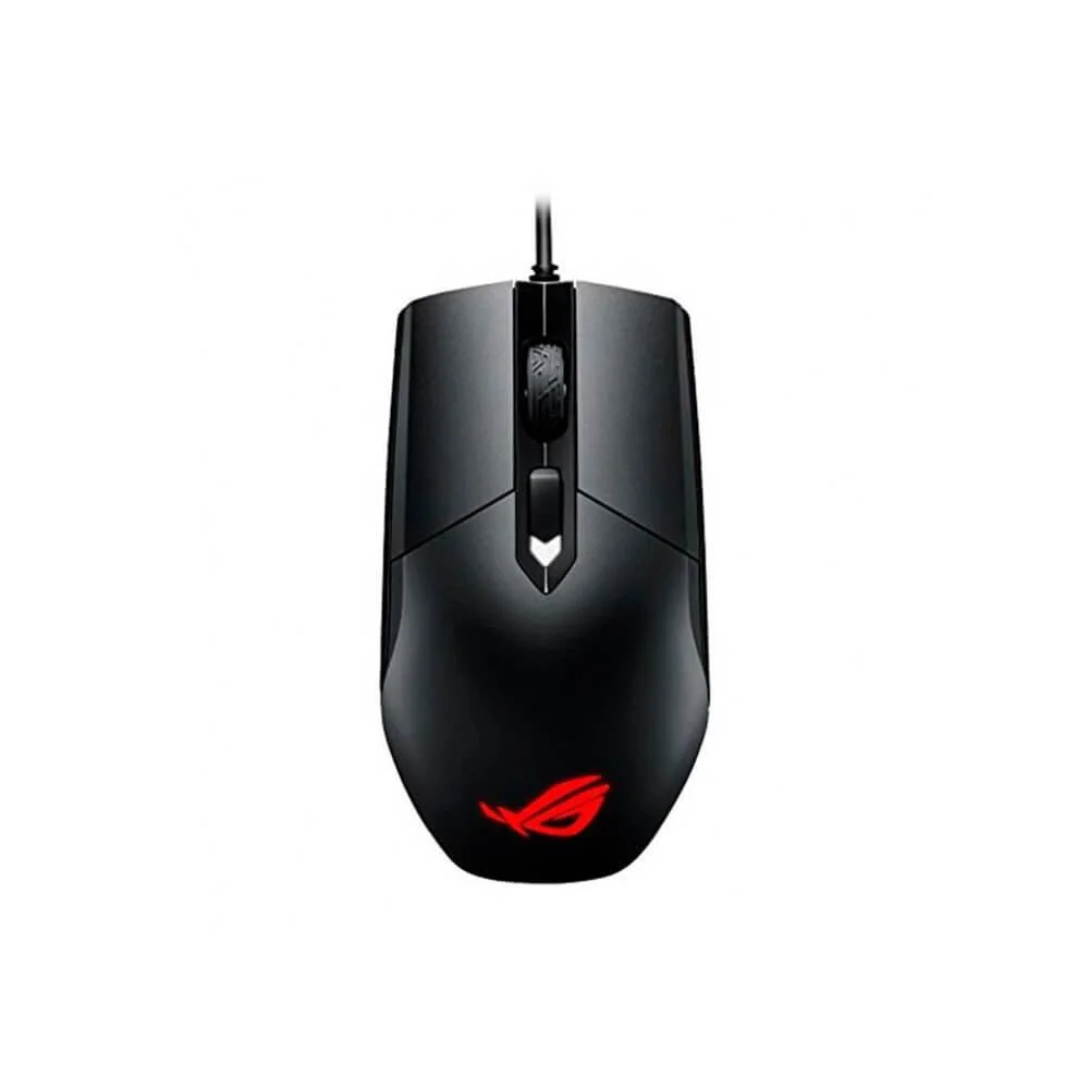 Mouse Gamer Com Fio ASUS ROG Strix Impact 5000 DPI RGB Ambidestro 4 Botões Switches Omron 90MP00P0-B0UA00