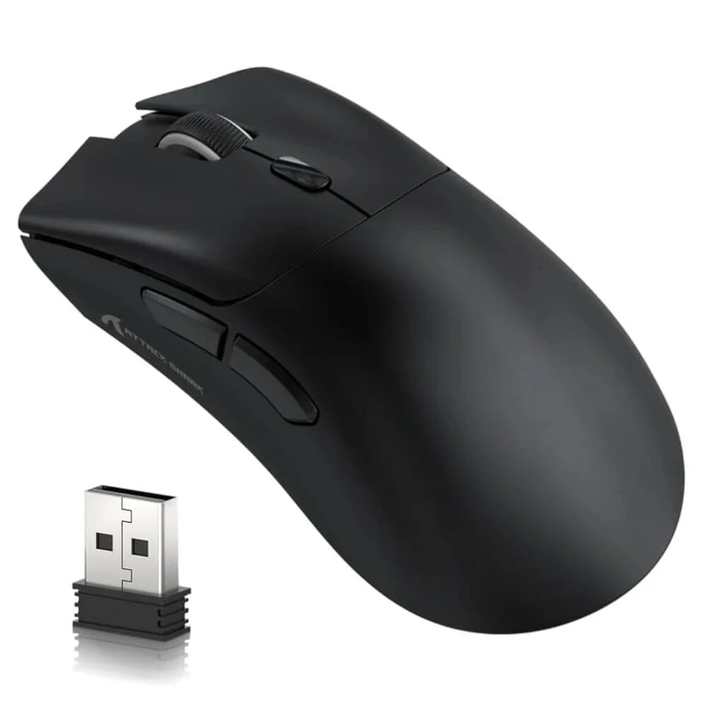 Mouse Gamer Bluetooth Attack Shark R1 18000 DPI Preto