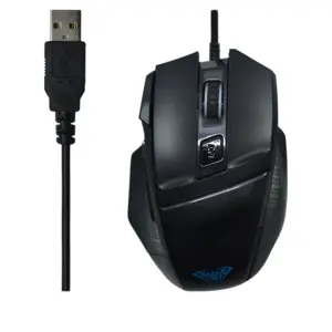 Mouse Gamer Com Fio Aula Mountain S12 3500 DPI Preto Mouse Gamer Com Fio Aula Mountain S12 3500 DPI Preto