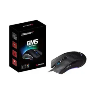 Mouse Gamer Com Fio Biostar GM5 7200 DPI RGB 8 Botões Preto 3GM50IU720955 Mouse Gamer Com Fio Biostar GM5 7200 DPI RGB 8 Botões Preto 3GM50IU720955