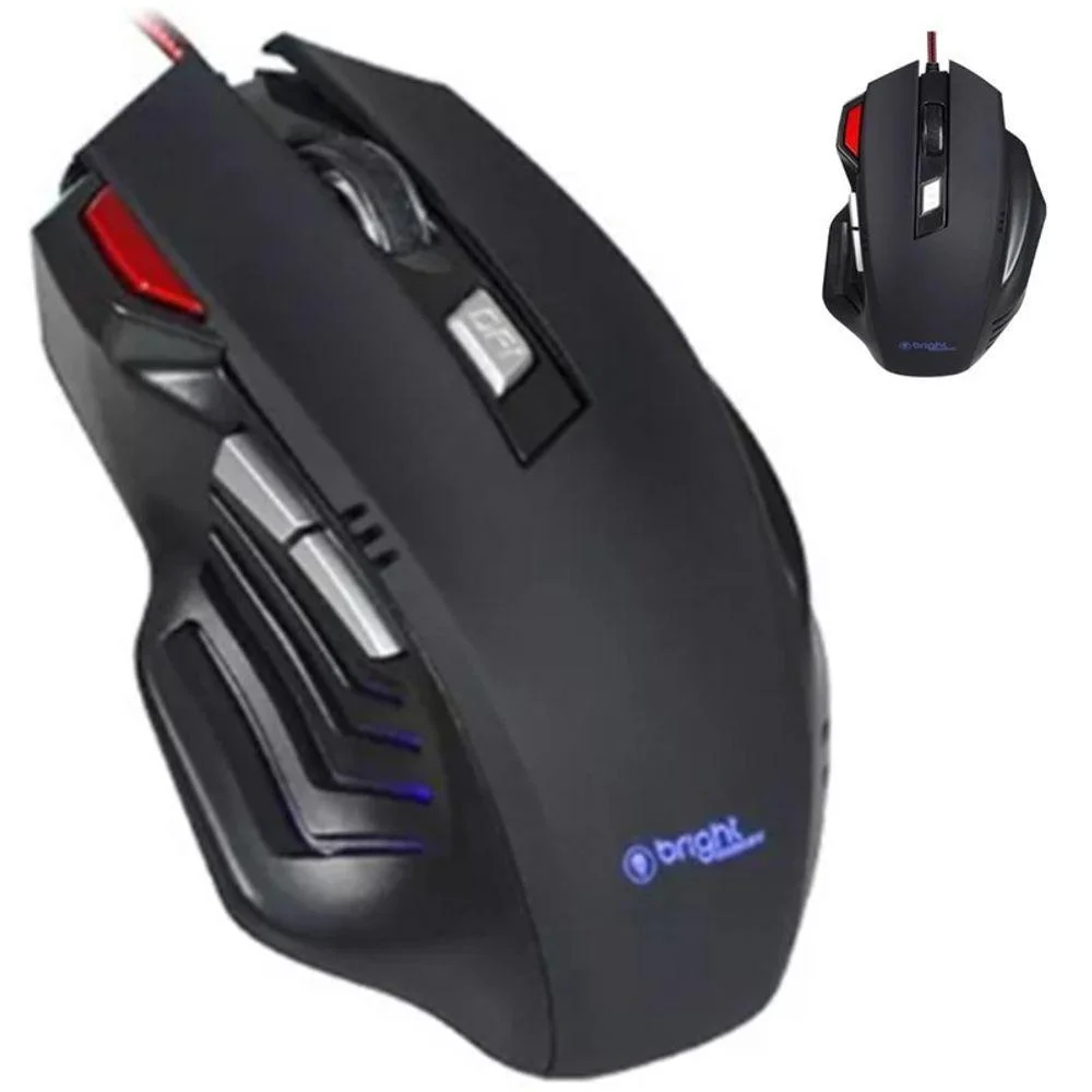 Mouse Gamer Com Fio Bright Pro 465