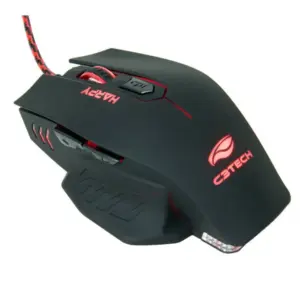 Mouse Gamer Com Fio C3Tech Harpy 3200 DPI 6 Botões LED Preto MG-100BK Mouse Gamer Com Fio C3Tech Harpy 3200 DPI 6 Botões LED Preto MG-100BK