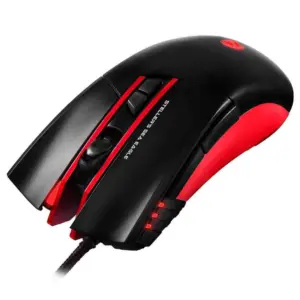 Mouse Gamer Com Fio C3Tech Stellers 3200 DPI 7 Botões Preto e Vermelho MG-200BRD Mouse Gamer Com Fio C3Tech Stellers 3200 DPI 7 Botões Preto e Vermelho MG-200BRD