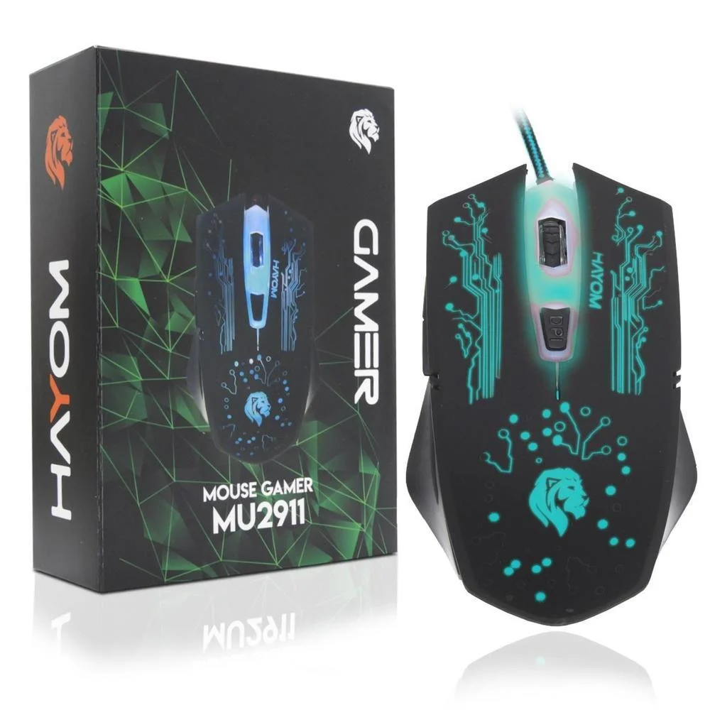 Mouse Gamer Com Fio Hayom MU2911