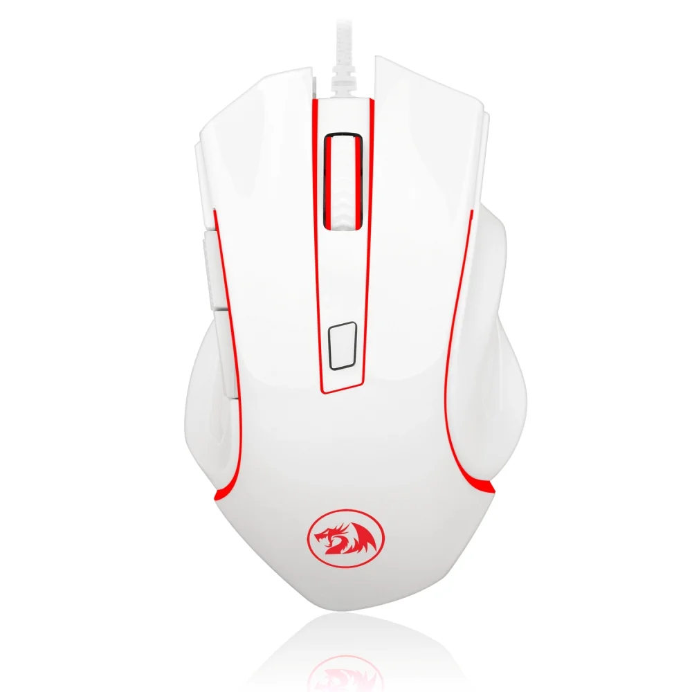 Mouse Gamer Com Fio Redragon Nothosaur 3200 DPI Branco M606W