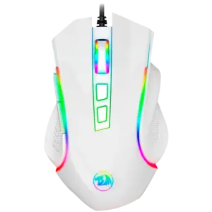 Mouse Gamer Redragon Griffin 7200 DPI 6 Botões RGB Branco M607W-RGB