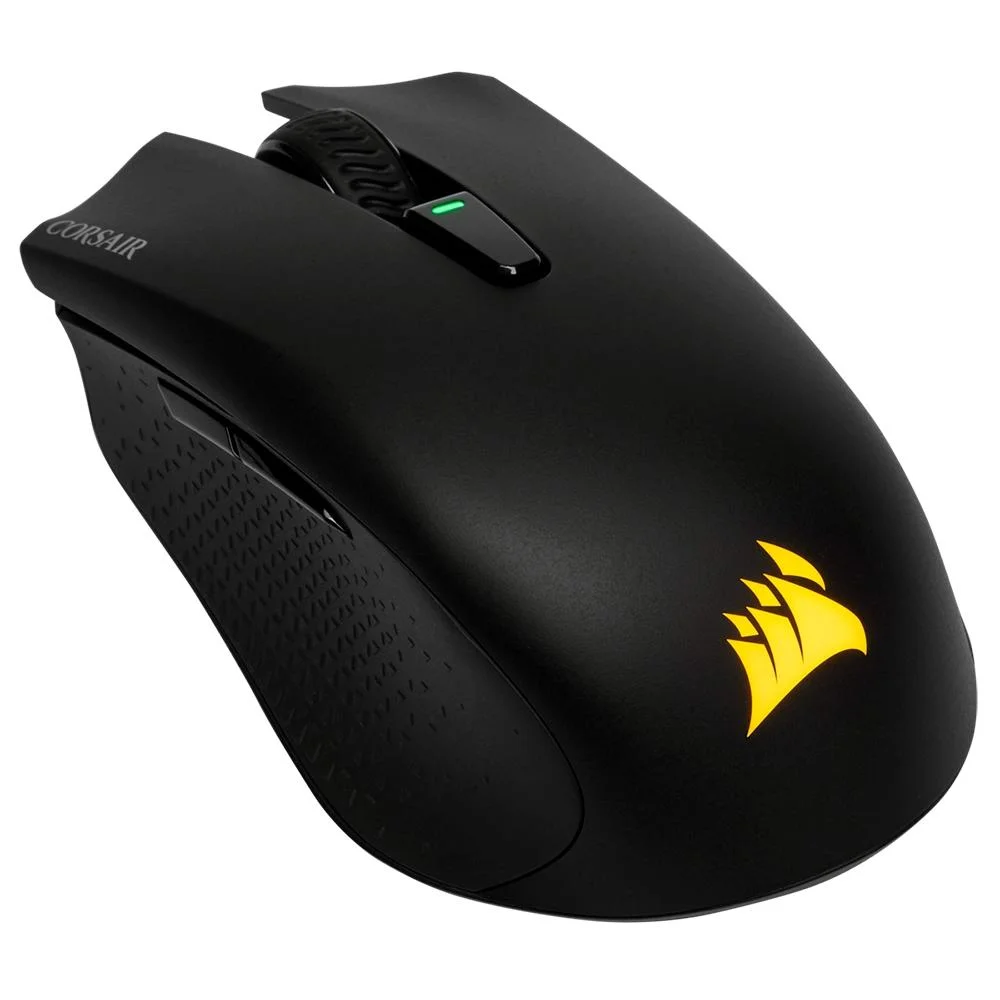 Mouse Gamer Sem Fio Corsair Harpoon Wireless 10000 DPI 6 Botões RGB Preto CH-9311011-NA