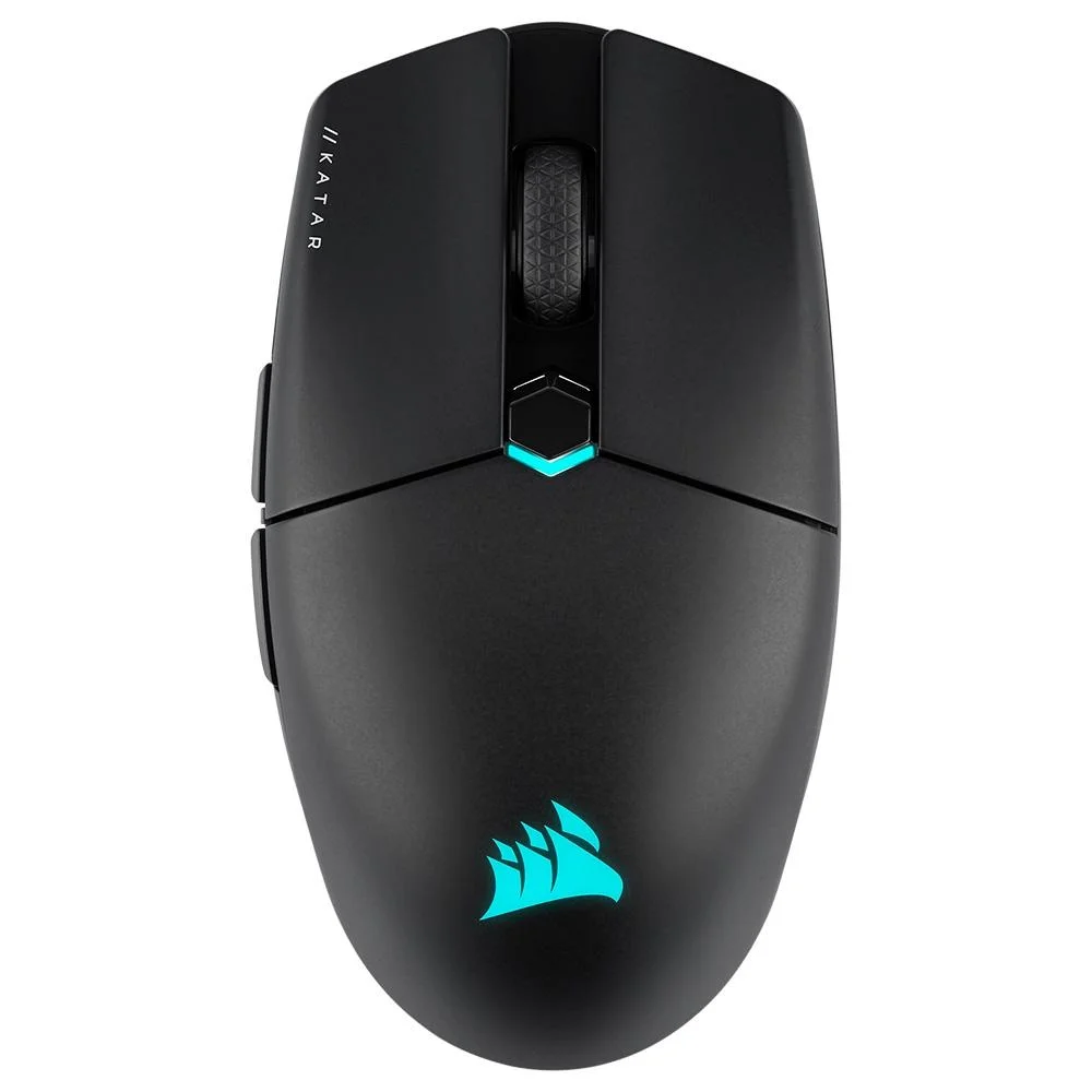 Mouse Gamer Sem Fio Corsair Katar Elite Wireless 26000 DPI 6 Botões RGB Preto CH-931C111-NA