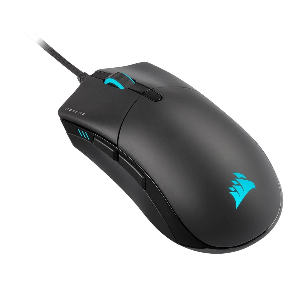 Mouse Gamer Com Fio Corsair Sabre RGB PRO Champion Series 18000 DPI 8 Botões Preto CH-9303111-NA