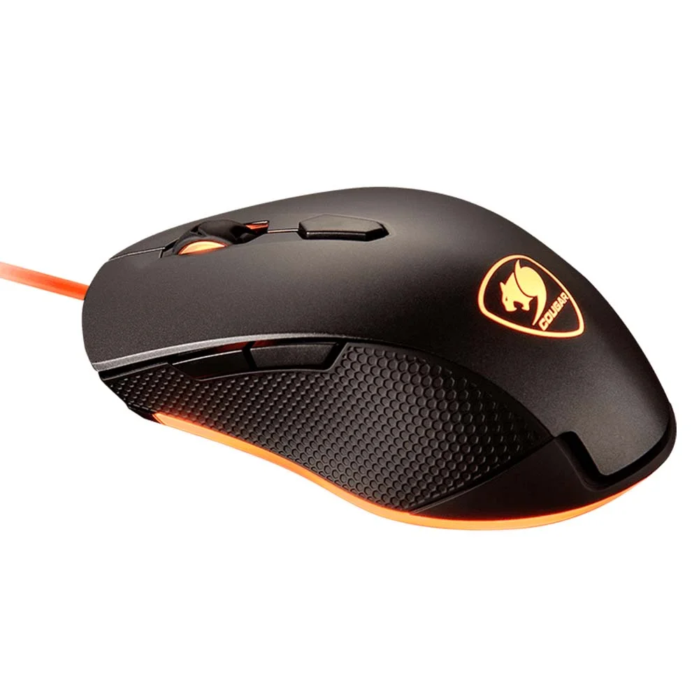 Mouse Gamer Com Fio Cougar Minos X2 3000 DPI 6 Botões LED Preto 3MMX2WOB.0001