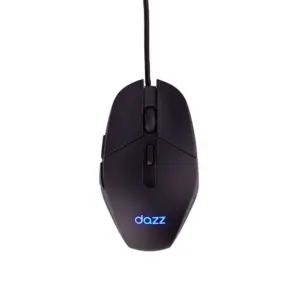 Mouse Gamer Com Fio Dazz GMO1001 3600 DPI Ajustável 6 Botões 125Hz LED Preto 62000179 Mouse Gamer Com Fio Dazz GMO1001 3600 DPI Ajustável 6 Botões 125Hz LED Preto 62000179