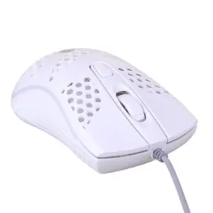 Mouse Gamer Com Fio ELG Dragon War Light 2400 DPI 4 Botões LED 7 Cores Branco Mouse Gamer Com Fio ELG Dragon War Light 2400 DPI 4 Botões LED 7 Cores Branco
