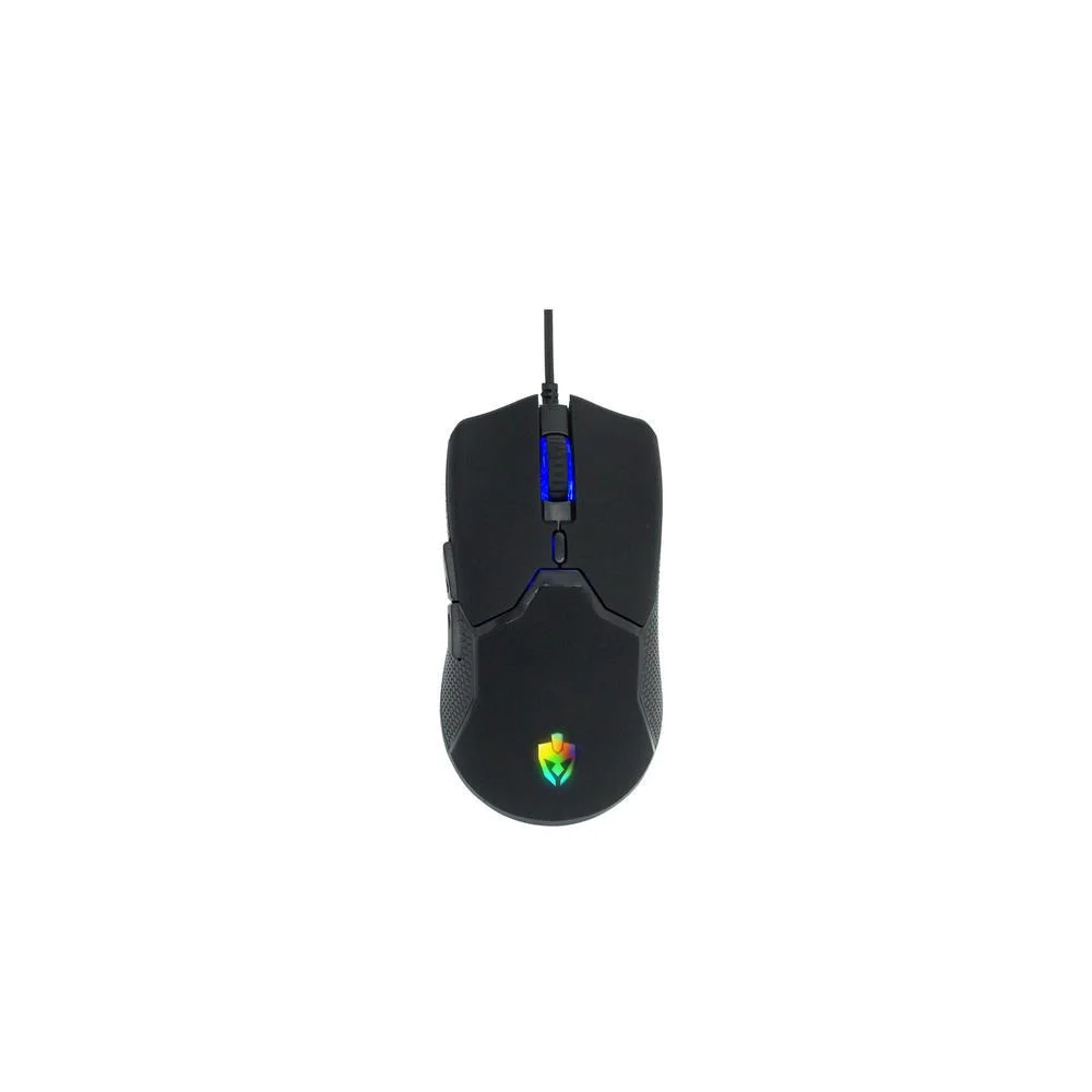 Mouse Gamer Com Fio Evolut 4800 DPI LED Rainbow Preto EG-109