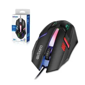 Mouse Gamer Com Fio Exbom MS-62 1200 DPI RGB Mouse Gamer Com Fio Exbom MS-62 1200 DPI RGB