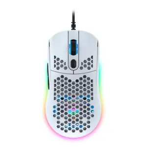 Mouse Gamer Com Fio Force One Gripen 12000 DPI 7 Botões RGB Ambidestro Branco FR.MO.GP.01 Mouse Gamer Com Fio Force One Gripen 12000 DPI 7 Botões RGB Ambidestro Branco FR.MO.GP.01