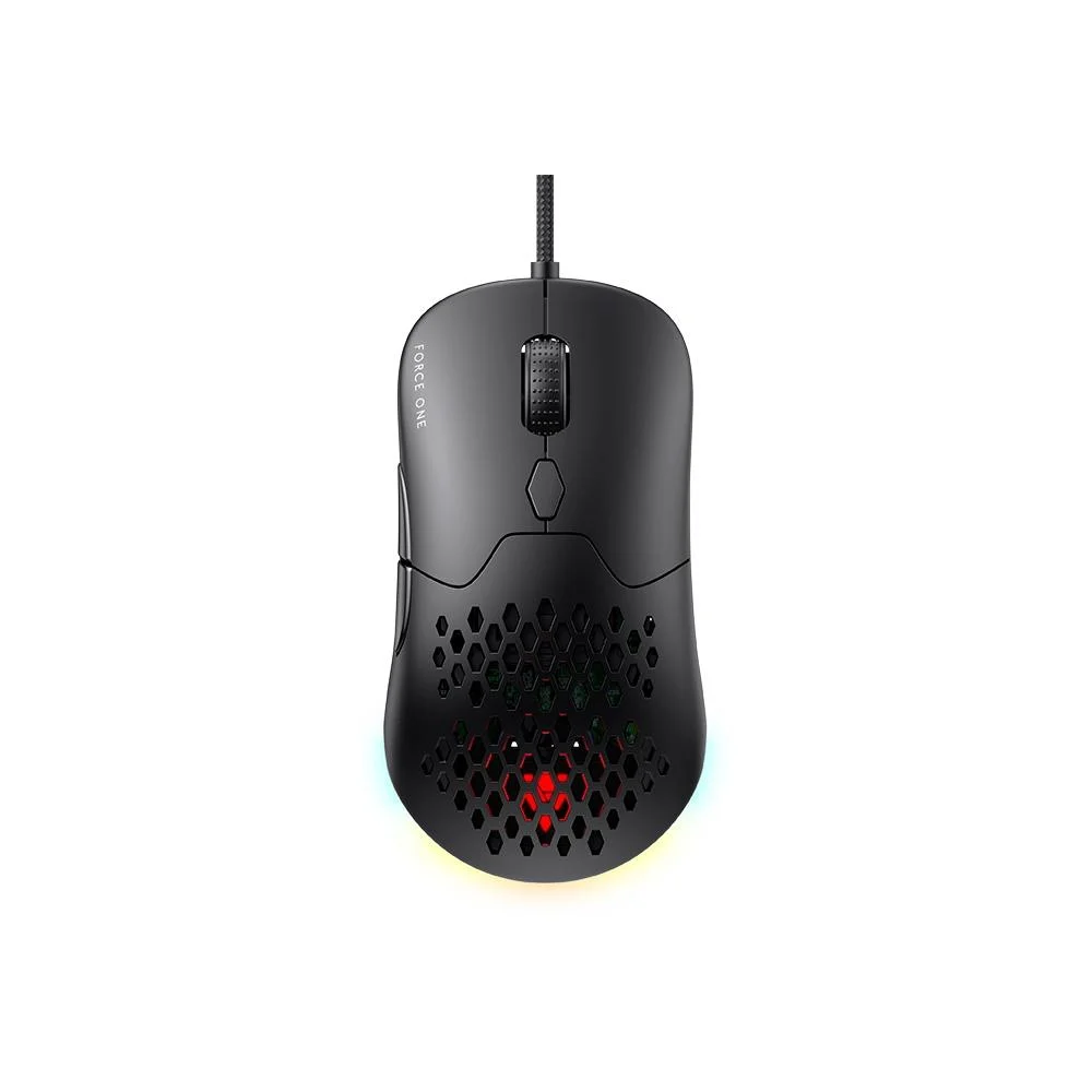 Mouse Gamer Sem Fio Force One Lynx Dual Mode 19000 DPI Switches Hotswap RGB FR.MO.LX.01